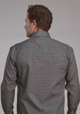 Roper Mens Garnet Foulard Long Sleeve Snap Western Shirt - Roper - Flyclothing LLC