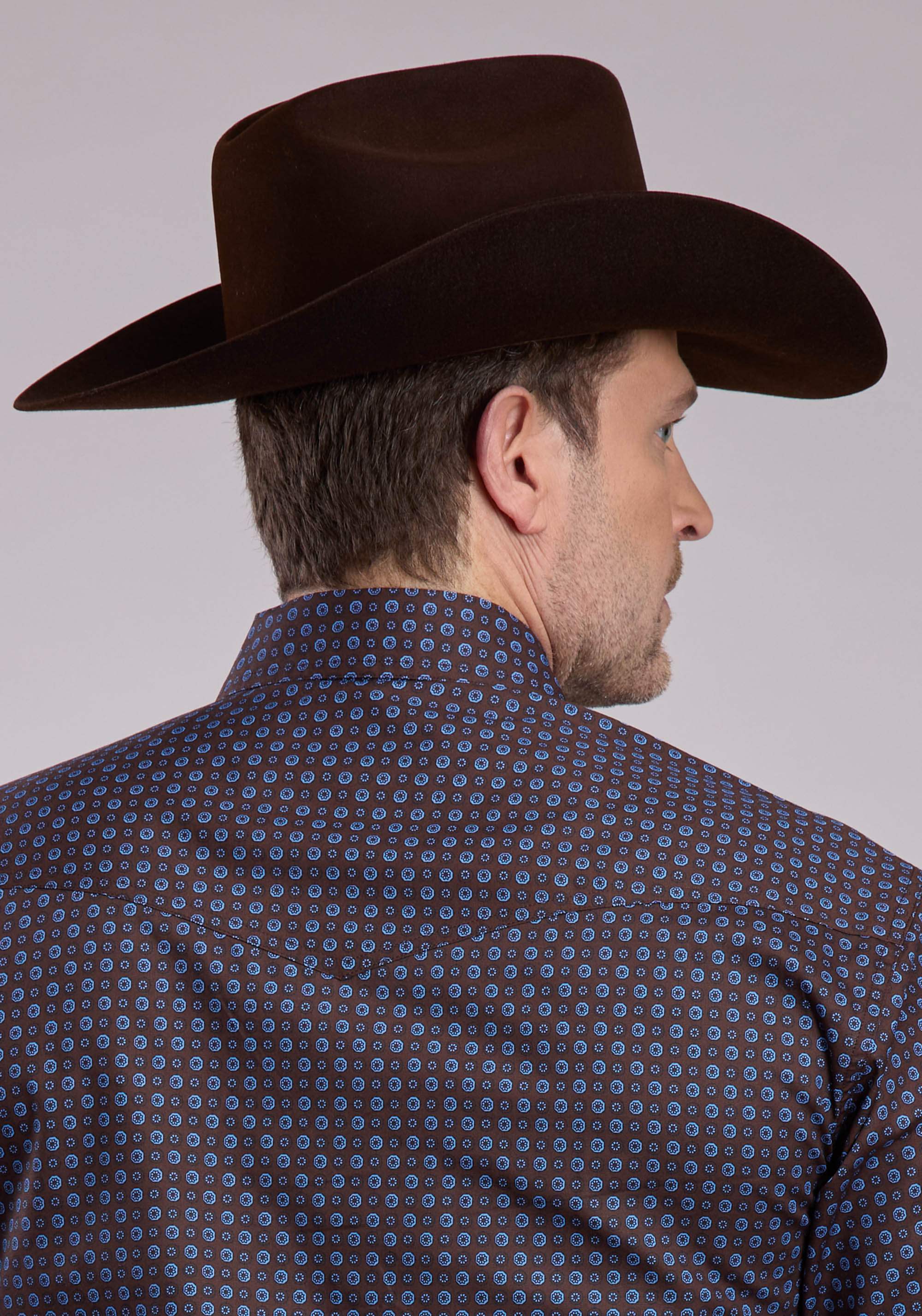 Roper Mens Long Sleeve Snap Winter Foulard Western Shirt - Roper - Flyclothing LLC