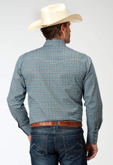 Roper Mens Long Sleeve Snap Frontier Foulard Western Shirt - Roper - Flyclothing LLC
