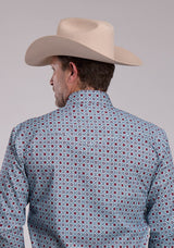 Mens Roper Vintage Scroll Foulard Long Sleeve Snap Shirt