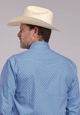 Mens Roper Pinwheel Foulard Long Sleeve Snap Shirt