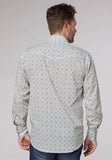 Roper Mens Long Sleeve Snap Silver Medallion Western Shirt - Roper