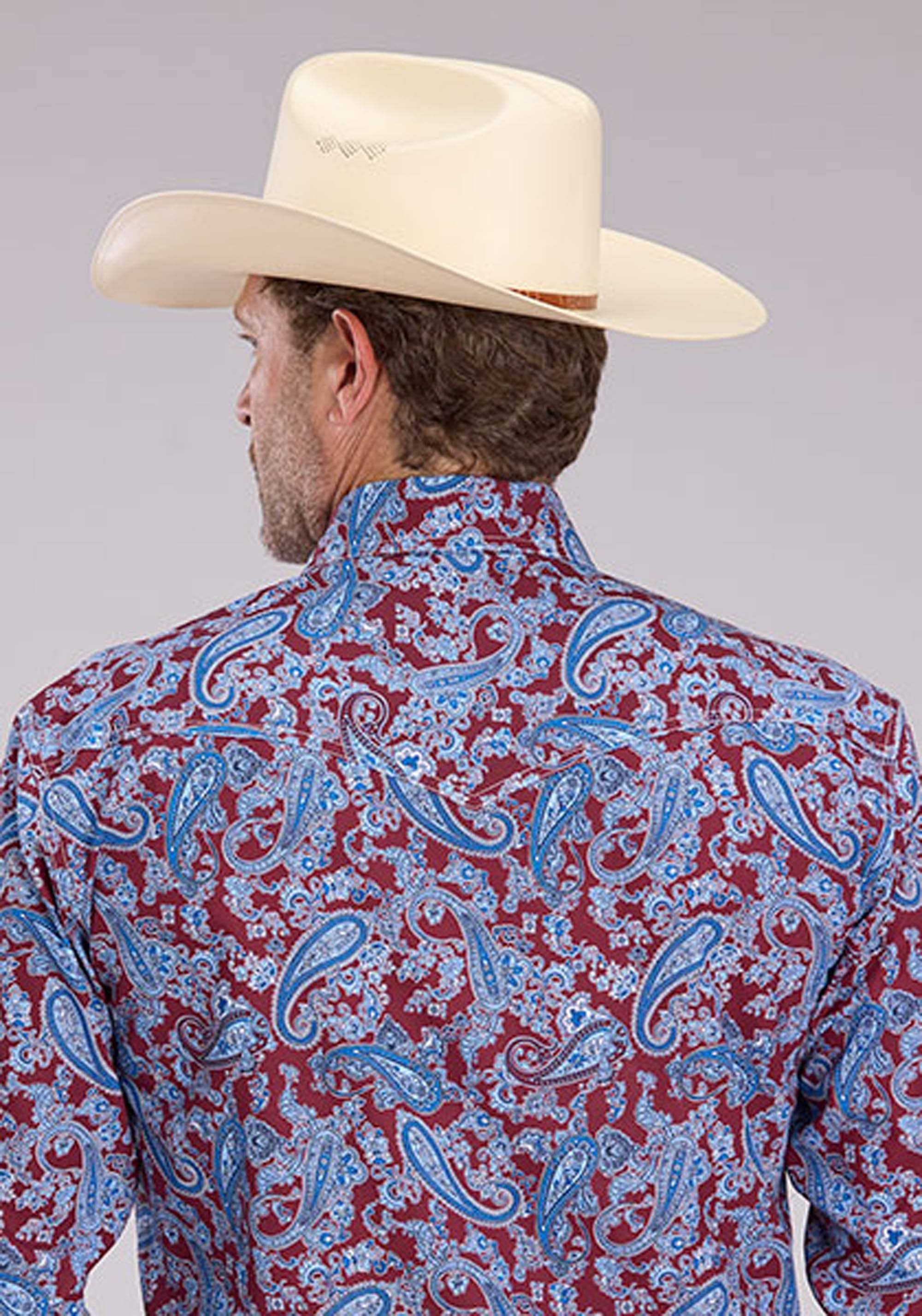 Roper Mens Heritage Paisley Long Sleeve Snap Western Shirt - Roper - Flyclothing LLC