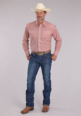 Roper Mens Long Sleeve Snap Saltillo Foulard Western Shirt
