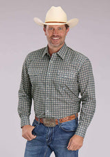 Roper Mens Long Sleeve Snap Medallion Foulard Western Shirt - Roper - Flyclothing LLC
