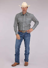 Roper Mens Long Sleeve Snap Medallion Foulard Western Shirt - Roper - Flyclothing LLC