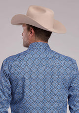 Mens Roper Sky Medallion Long Sleeve Snap Shirt - Roper - Flyclothing LLC