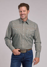 Mens Roper Canyon Foulard Long Sleeve Snap Shirt