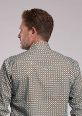 Mens Roper Canyon Foulard Long Sleeve Snap Shirt