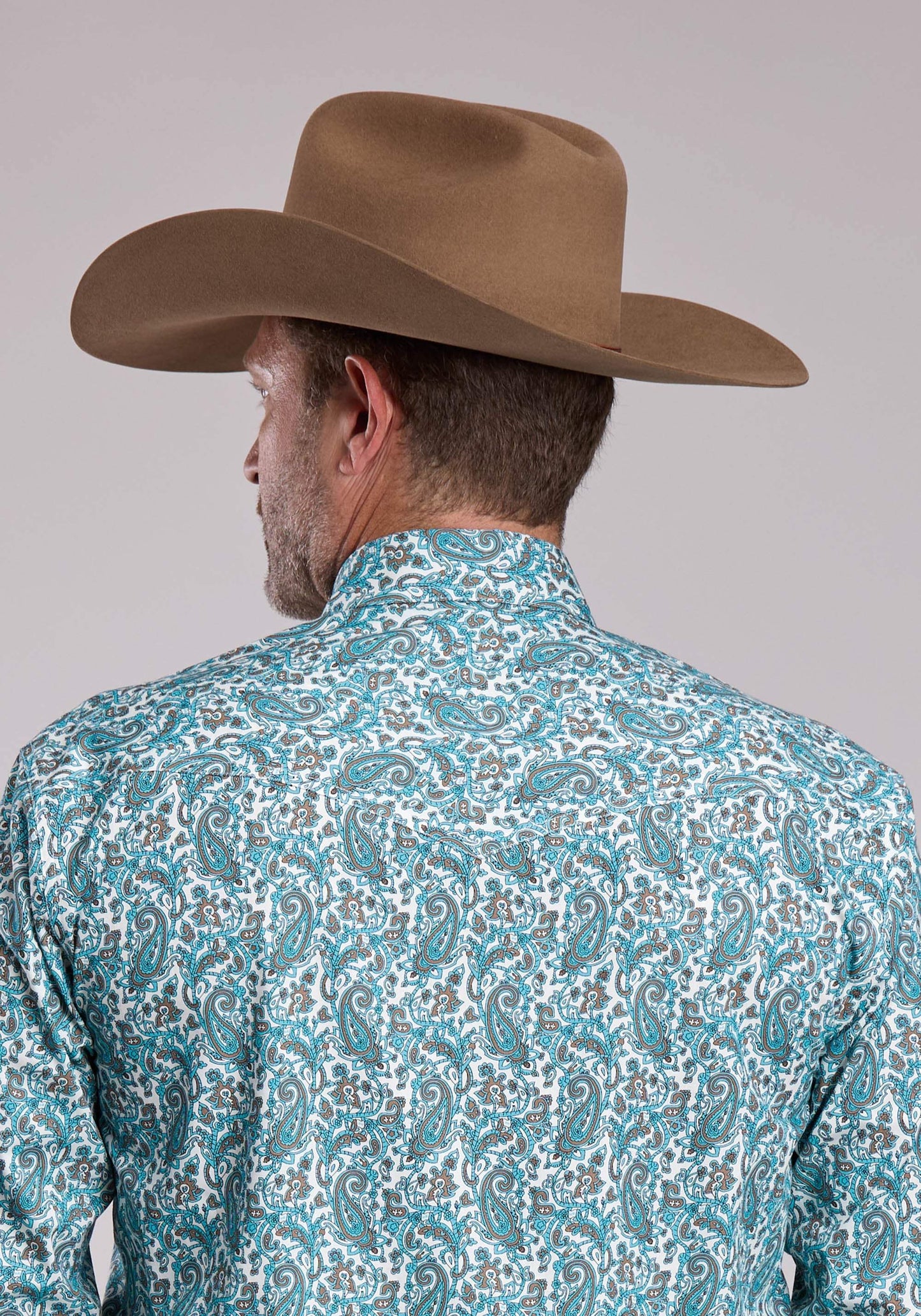 Mens Roper Trail Paisley Long Sleeve Snap Shirt - Roper - Flyclothing LLC