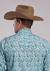 Mens Roper Trail Paisley Long Sleeve Snap Shirt - Roper - Flyclothing LLC