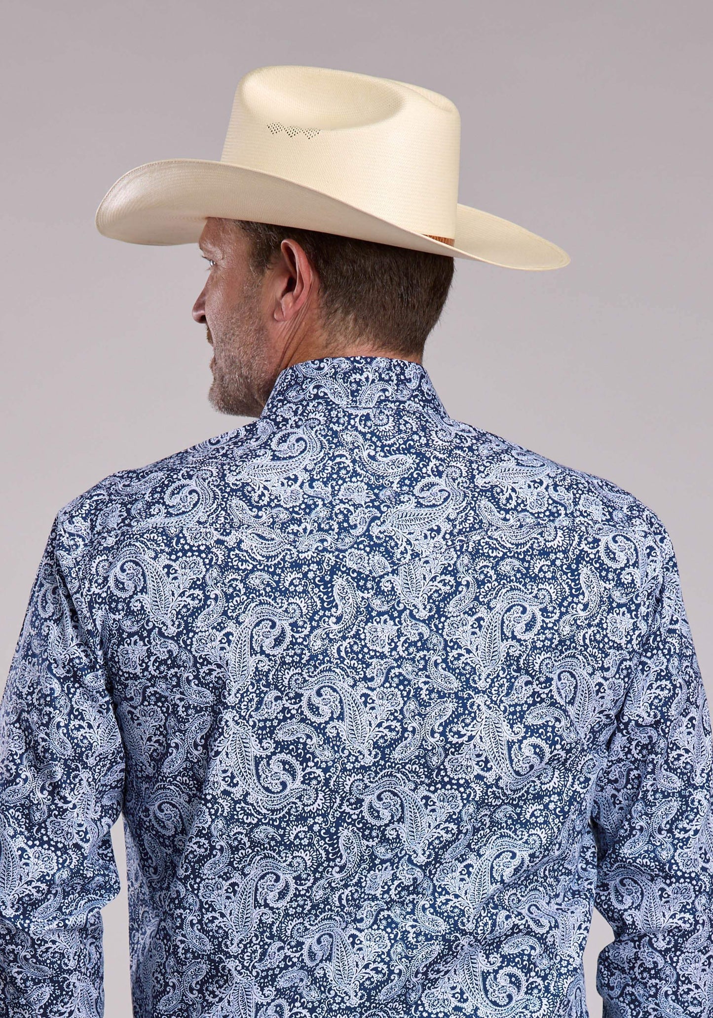 Mens Roper Windy Paisley Long Sleeve Snap Shirt - Roper - Flyclothing LLC