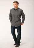 Roper Mens Long Sleeve Snap Wild West Foulard Western Shirt - Roper