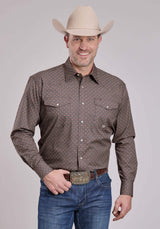Roper Mens Long Sleeve Snap Vintage Foulard Western Shirt - Roper - Flyclothing LLC