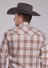 Mens Roper Saltillo Plaid Long Sleeve Snap Shirt