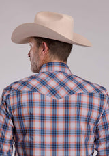 Mens Roper Breezy Plaid Long Sleeve Snap Shirt - Roper - Flyclothing LLC