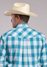 Mens Roper Trail Plaid Long Sleeve Snap Shirt