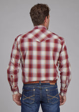 Roper Mens '57 Chevy Plaid Long Sleeve Snap Western Shirt