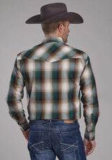 Roper Mens Tall Tree Plaid Long Sleeve Snap Western Shirt - Roper - Flyclothing LLC