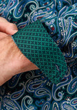 Roper Mens Long Sleeve Button Canyon Paisley Western Shirt - Roper