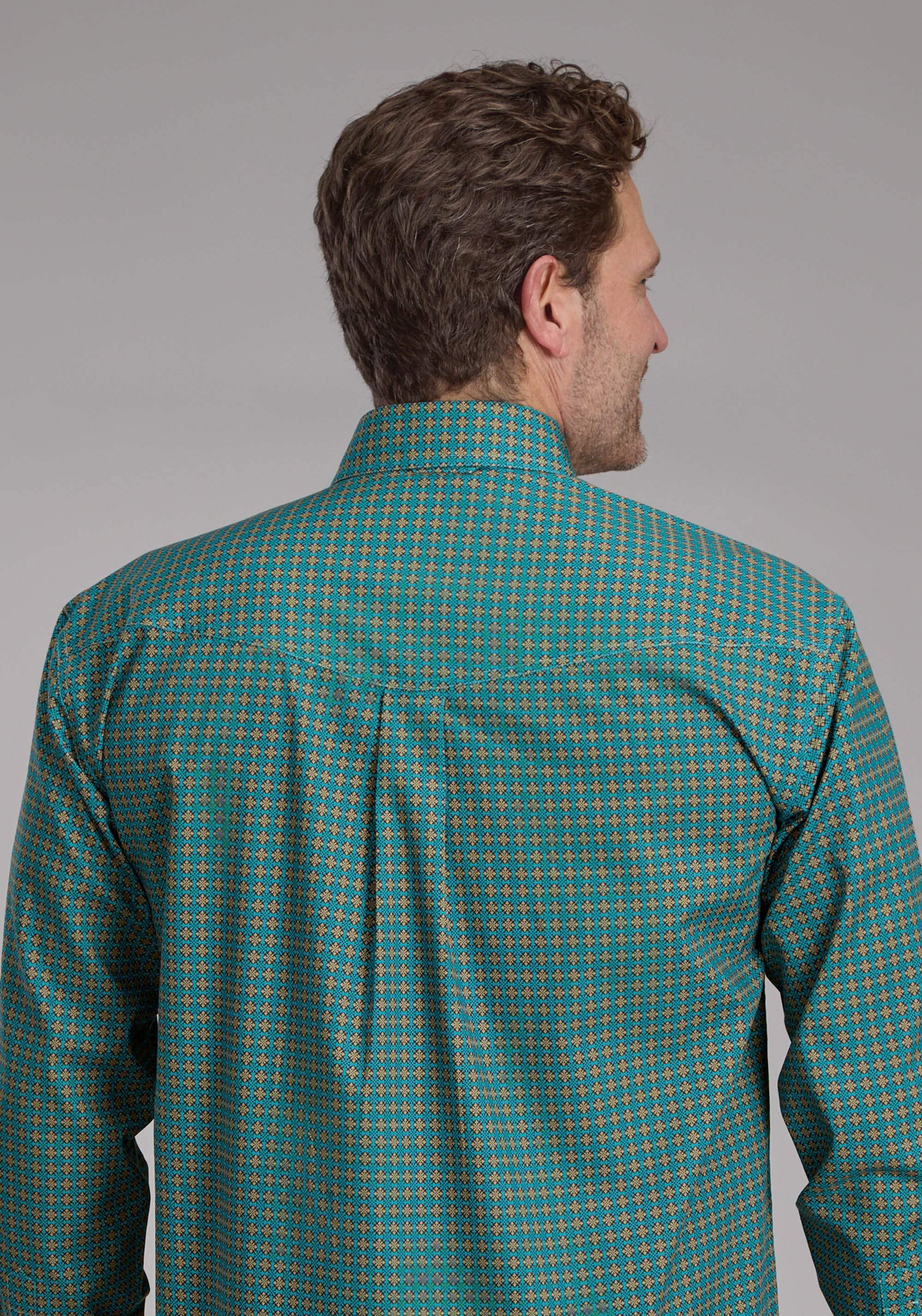 Roper Mens Castile Foulard Long Sleeve Button Western Shirt - Roper - Flyclothing LLC