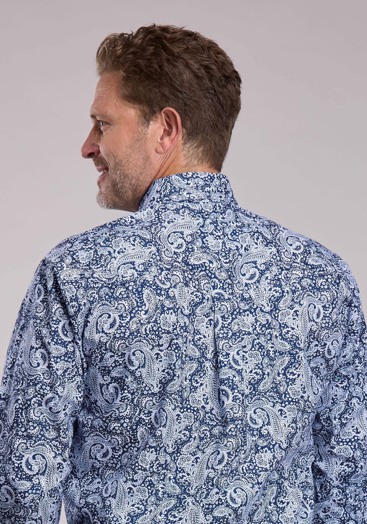 Mens Roper Windy Paisley Long Sleeve Button Shirt - Roper - Flyclothing LLC