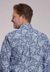 Mens Roper Windy Paisley Long Sleeve Button Shirt - Roper - Flyclothing LLC