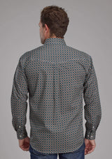 Roper Mens Acorn Foulard Long Sleeve Button Western Shirt - Roper - Flyclothing LLC
