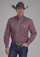 Roper Mens Highway Foulard Long Sleeve Button Western Shirt - Roper - Flyclothing LLC