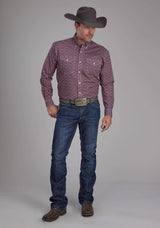 Roper Mens Highway Foulard Long Sleeve Button Western Shirt - Roper - Flyclothing LLC