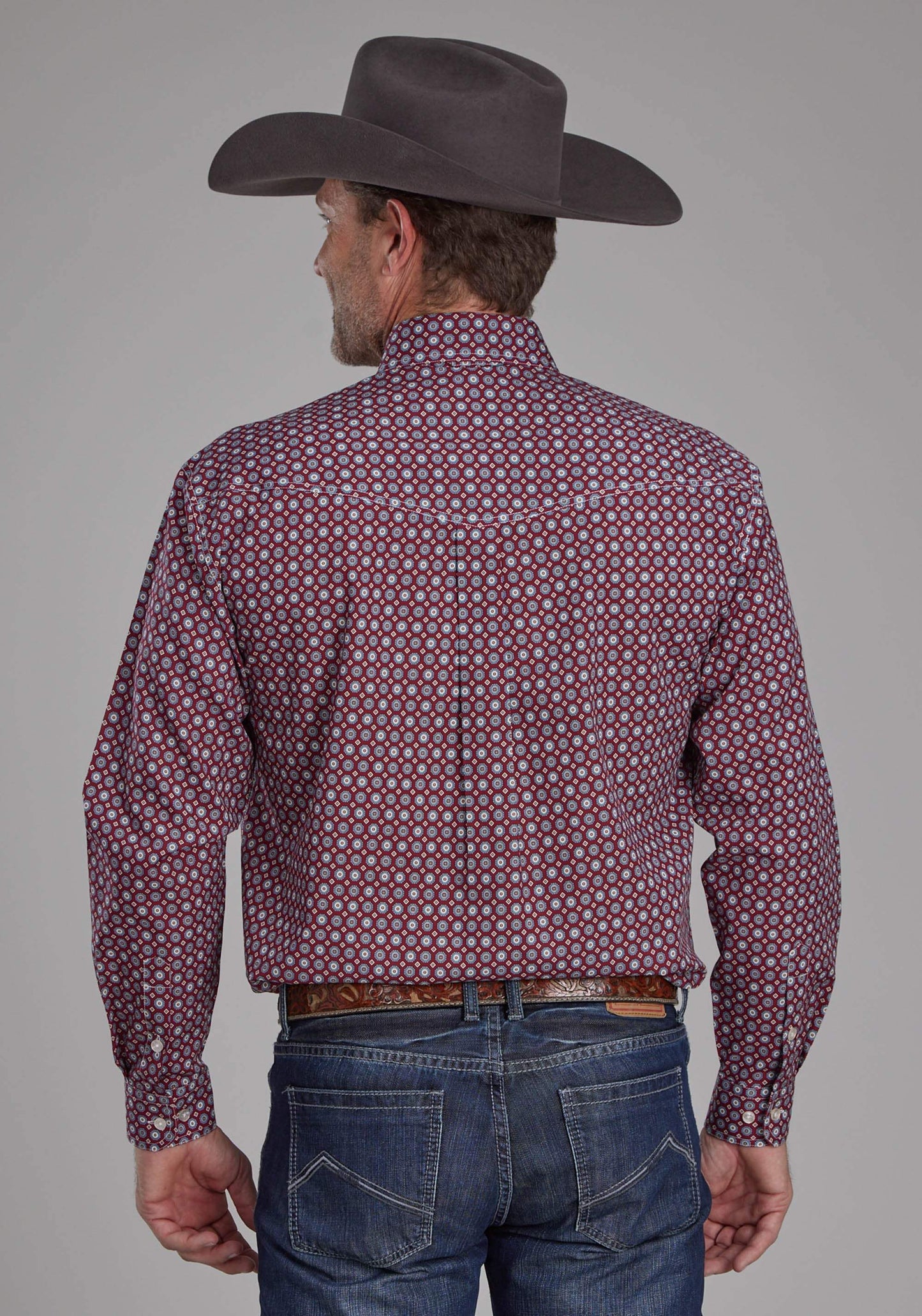 Roper Mens Highway Foulard Long Sleeve Button Western Shirt - Roper - Flyclothing LLC
