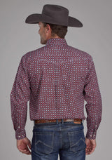Roper Mens Highway Foulard Long Sleeve Button Western Shirt - Roper - Flyclothing LLC