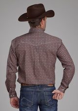 Roper Mens Ginger Foulard Long Sleeve Button Western Shirt