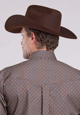 Roper Mens Long Sleeve Button Vintage Foulard Western Shirt - Roper - Flyclothing LLC