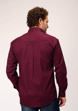 Roper Mens Long Sleeve Button Four Leaf Foulard Western Shirt - Roper - Flyclothing LLC