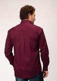 Roper Mens Long Sleeve Button Four Leaf Foulard Western Shirt - Roper
