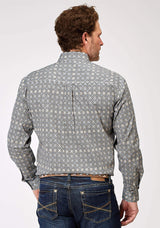 Roper Mens Long Sleeve Button Western Foulard Western Shirt - Roper - Flyclothing LLC