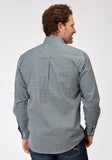 Roper Mens Long Sleeve Button Frontier Foulard Western Shirt - Roper