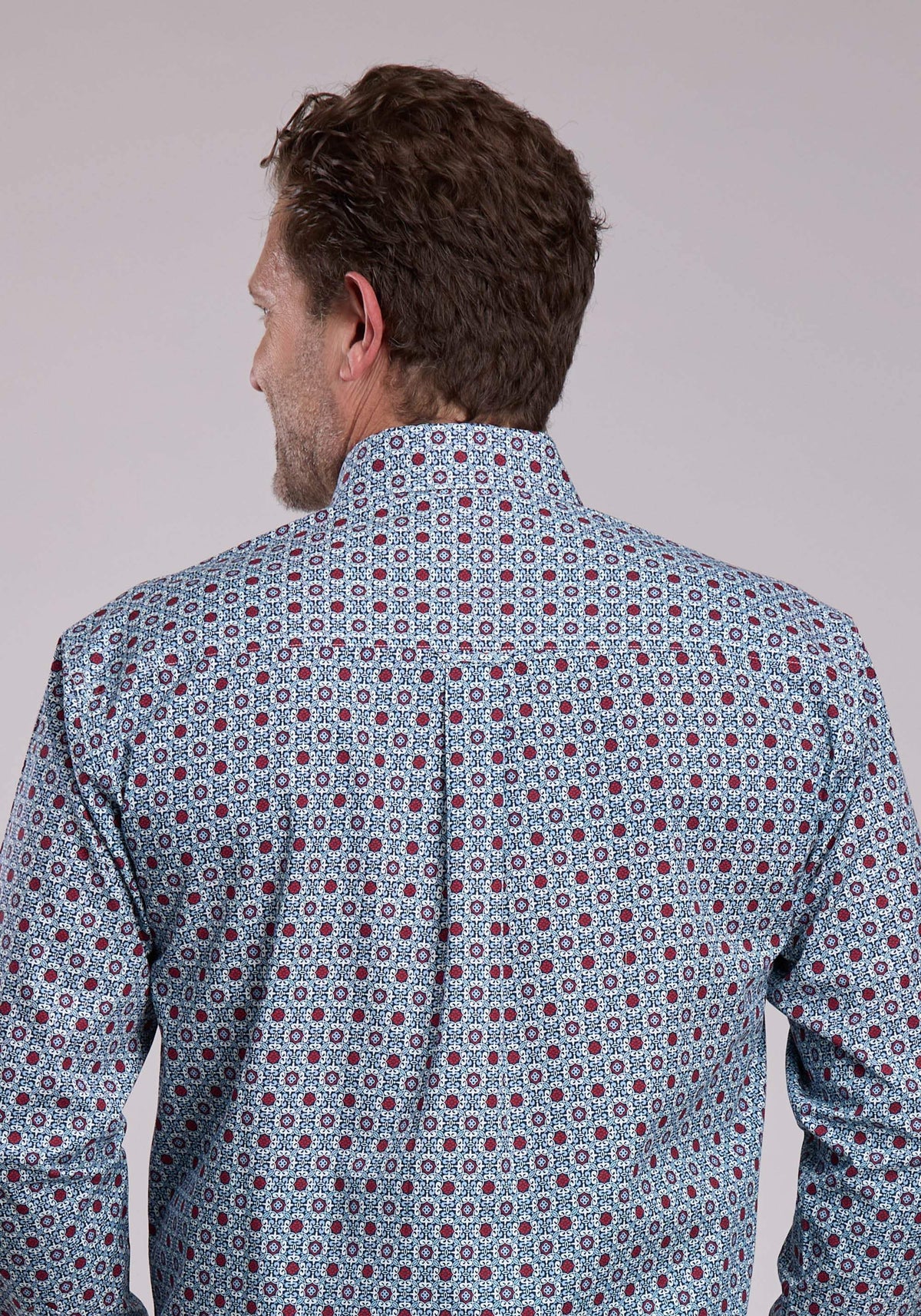 Mens Roper Vintage Scroll Foulard Long Sleeve Button Shirt - Roper - Flyclothing LLC