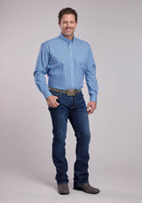 Mens Roper Pinwheel Foulard Long Sleeve Button Shirt