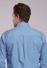 Mens Roper Pinwheel Foulard Long Sleeve Button Shirt