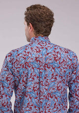 Roper Mens Heritage Paisley Long Sleeve Button Western Shirt - Roper - Flyclothing LLC