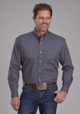 Roper Mens Diamond Eye Geo Long Sleeve Button Western Shirt - Roper - Flyclothing LLC