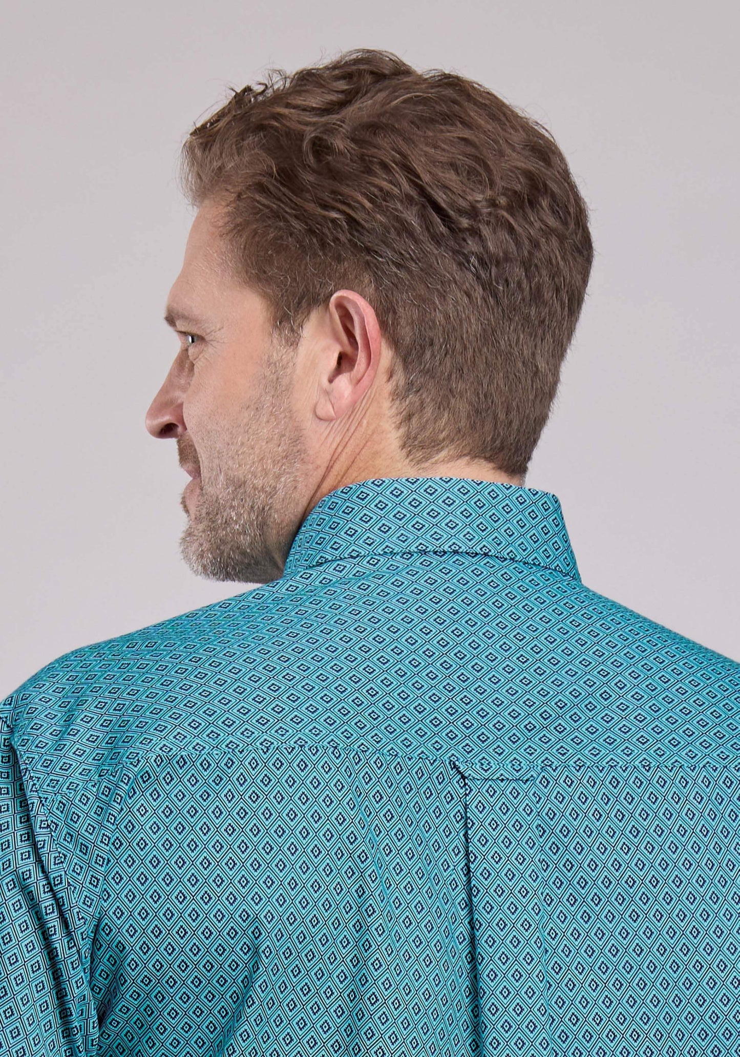 Roper Mens Long Sleeve Button Aztec Diamond Geo Western Shirt - Roper - Flyclothing LLC