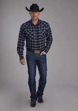 Roper Mens Unlined Flannel Shirt Long Sleeve Snap Western Shirt - Roper - Flyclothing LLC