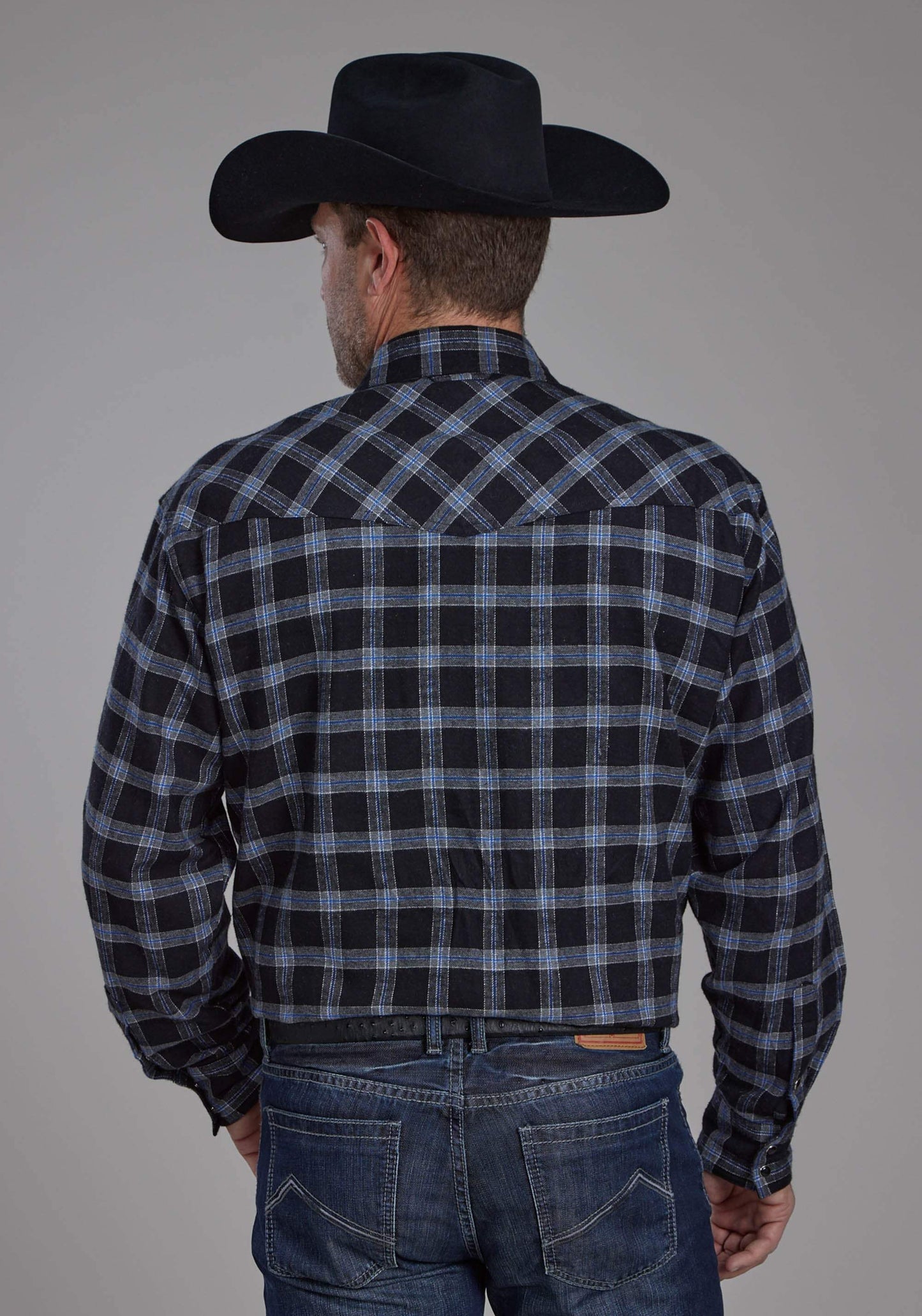 Roper Mens Unlined Flannel Shirt Long Sleeve Snap Western Shirt - Roper - Flyclothing LLC