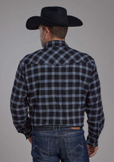 Roper Mens Unlined Flannel Shirt Long Sleeve Snap Western Shirt - Roper - Flyclothing LLC