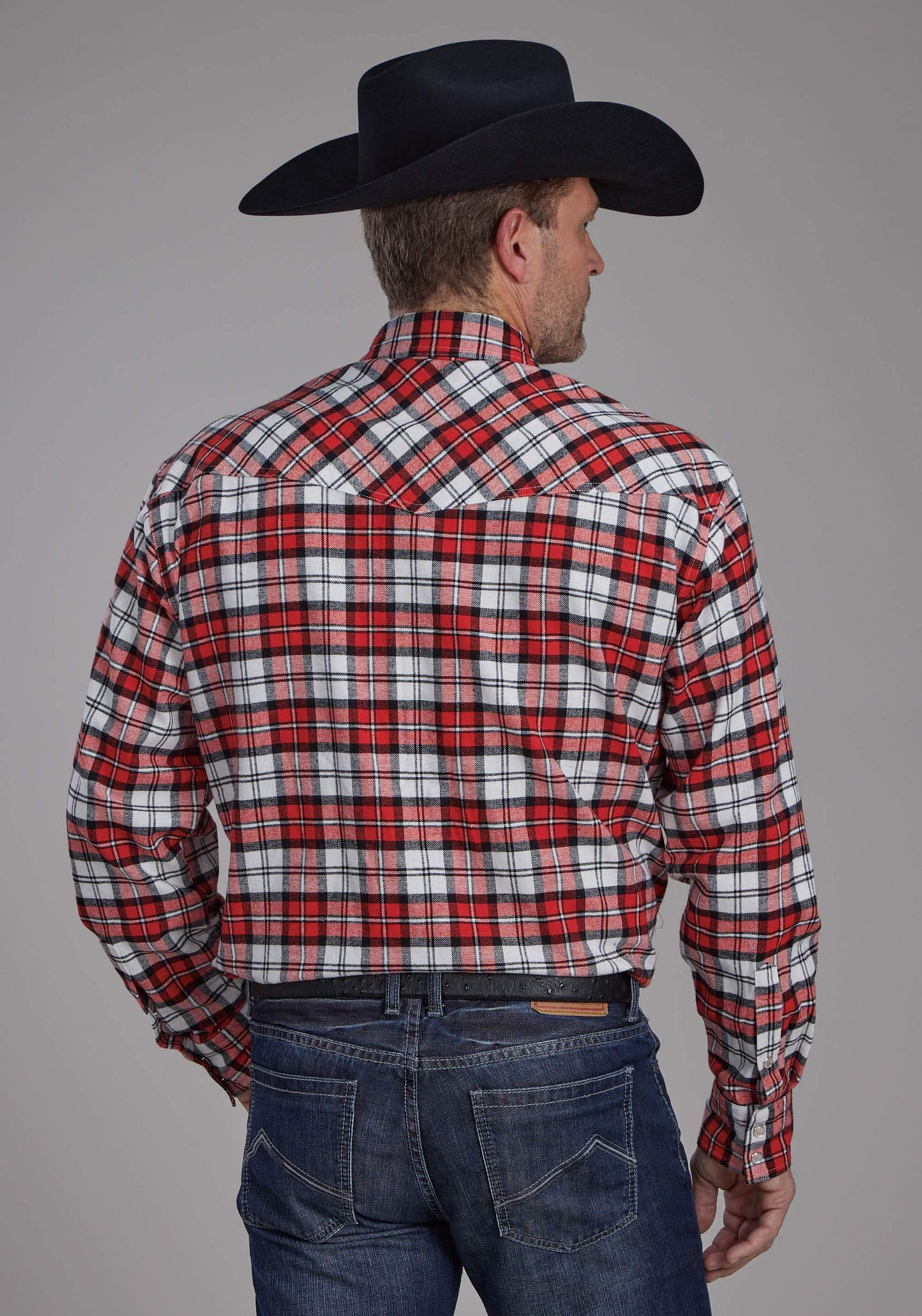 Roper Mens Unlined Flannel Shirt Long Sleeve Snap Western Shirt - Roper - Flyclothing LLC