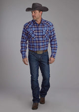 Roper Mens Unlined Flannel Shirt Long Sleeve Snap Western Shirt - Roper - Flyclothing LLC