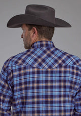 Roper Mens Unlined Flannel Shirt Long Sleeve Snap Western Shirt - Roper - Flyclothing LLC